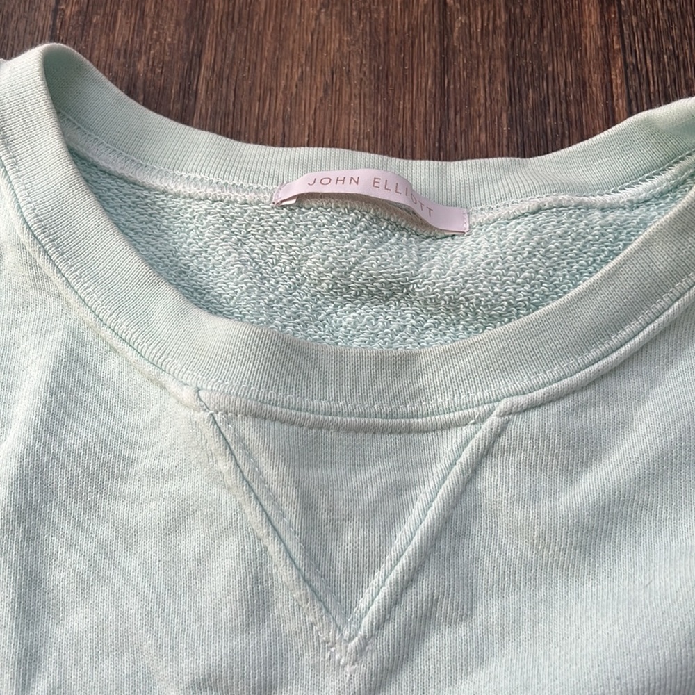 John Elliot Mint Sweater - Picture 3 of 5